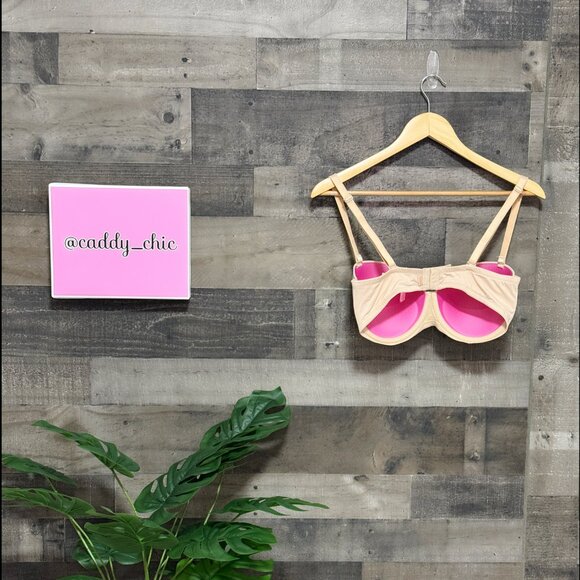 Victoria’s Secret PINK Wear Everywhere Multi-Way Push-Up Bra 36DD Beige EUC - Picture 5 of 6